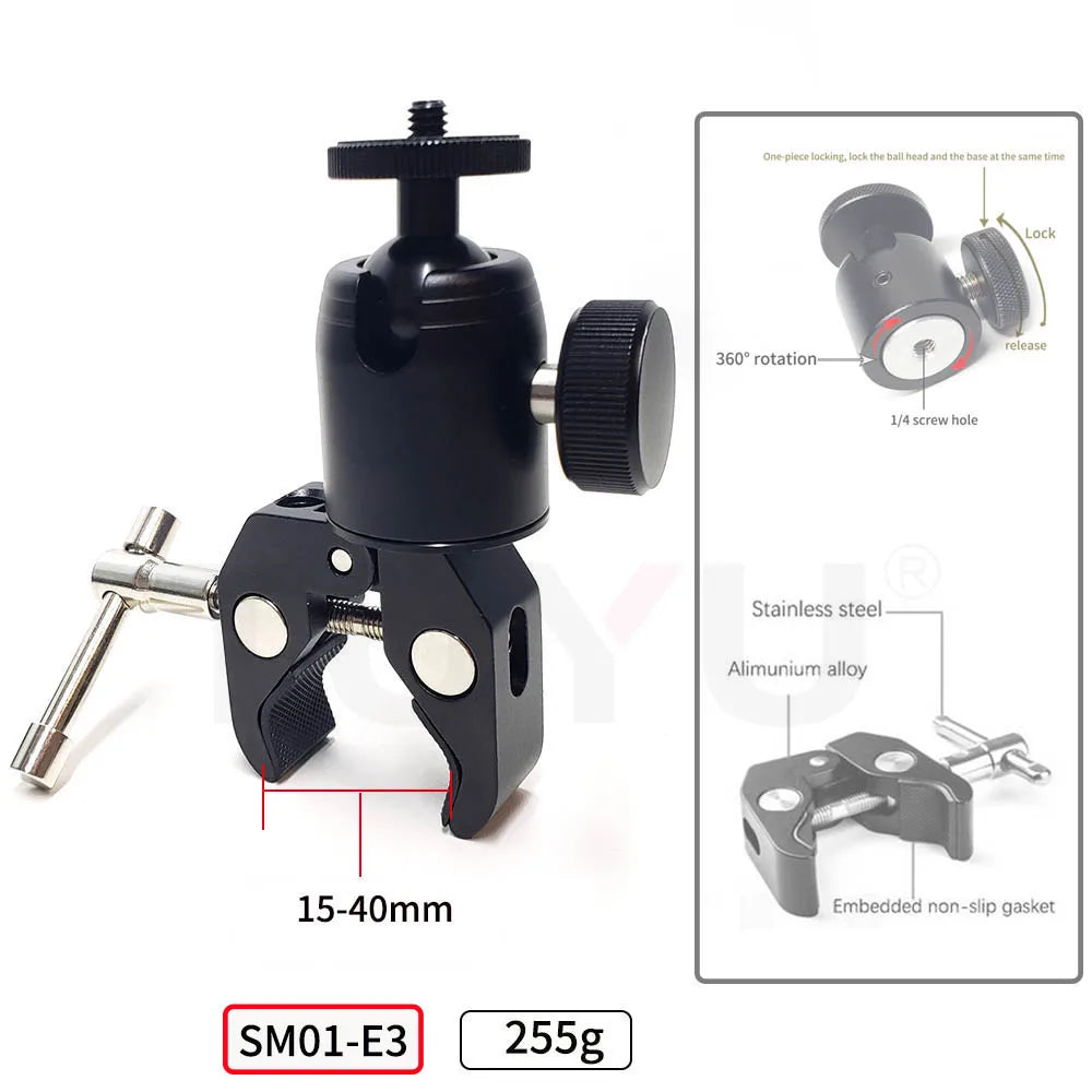 Selfie Stick de Aluminio para y Bicicleta con Soporte Ajustable