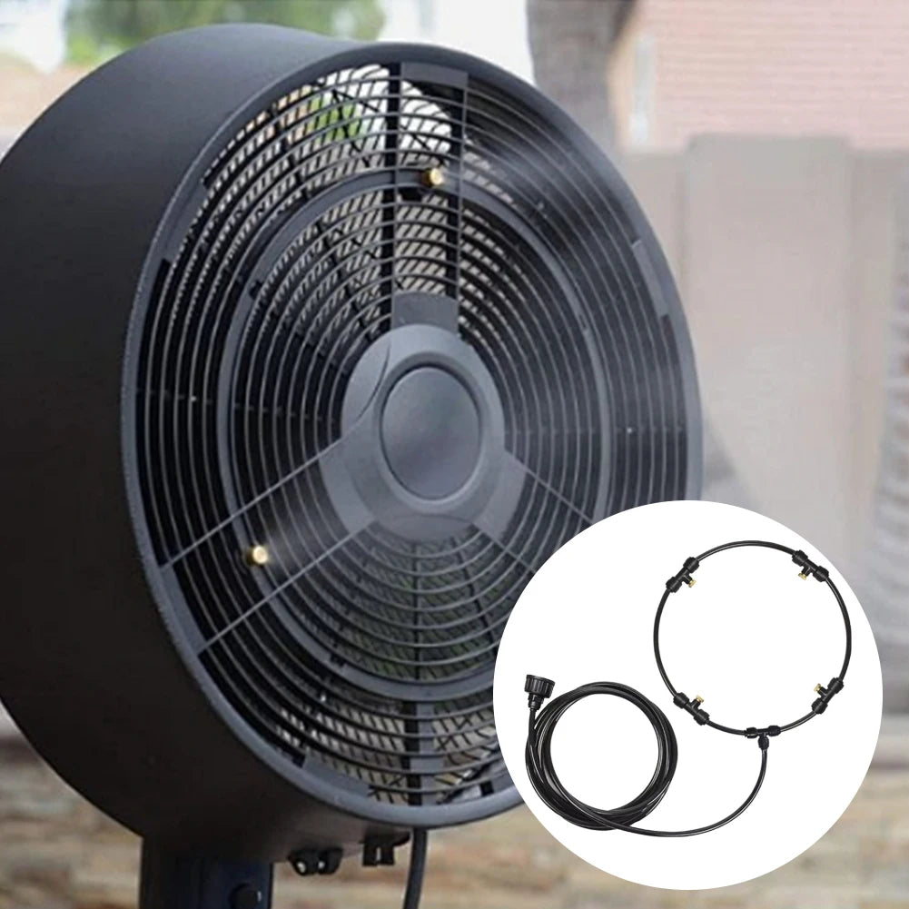Kit de Brisa para Ventilador Exterior de 16 Pulgadas – Sistema de Rociado para Patio