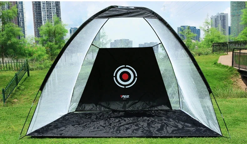 PGM Golf Practice Net with Cutting Rod Hitting Cage Indoor Golf Equipment LXW013