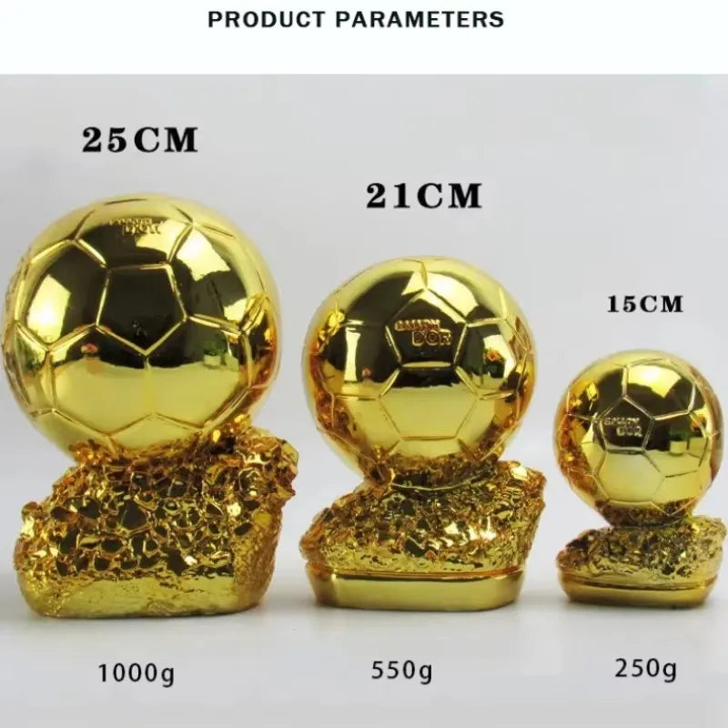 Ballon d'Or Replica Trophy - Soccer Award