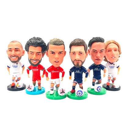 Football Bobbleheads - Messi, Ronaldo, Benzema Figures