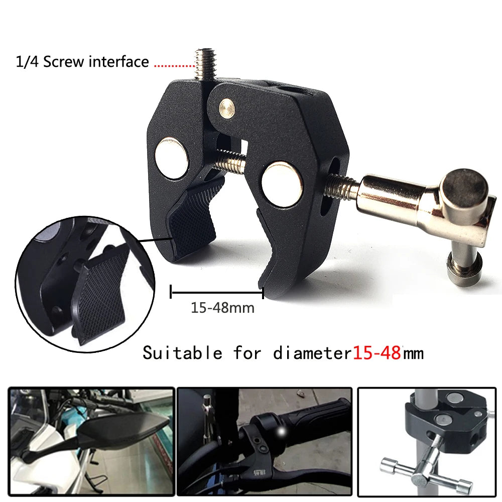 Aluminum Selfie Stick for Motorbike and Bicycle with Adjustable Mount