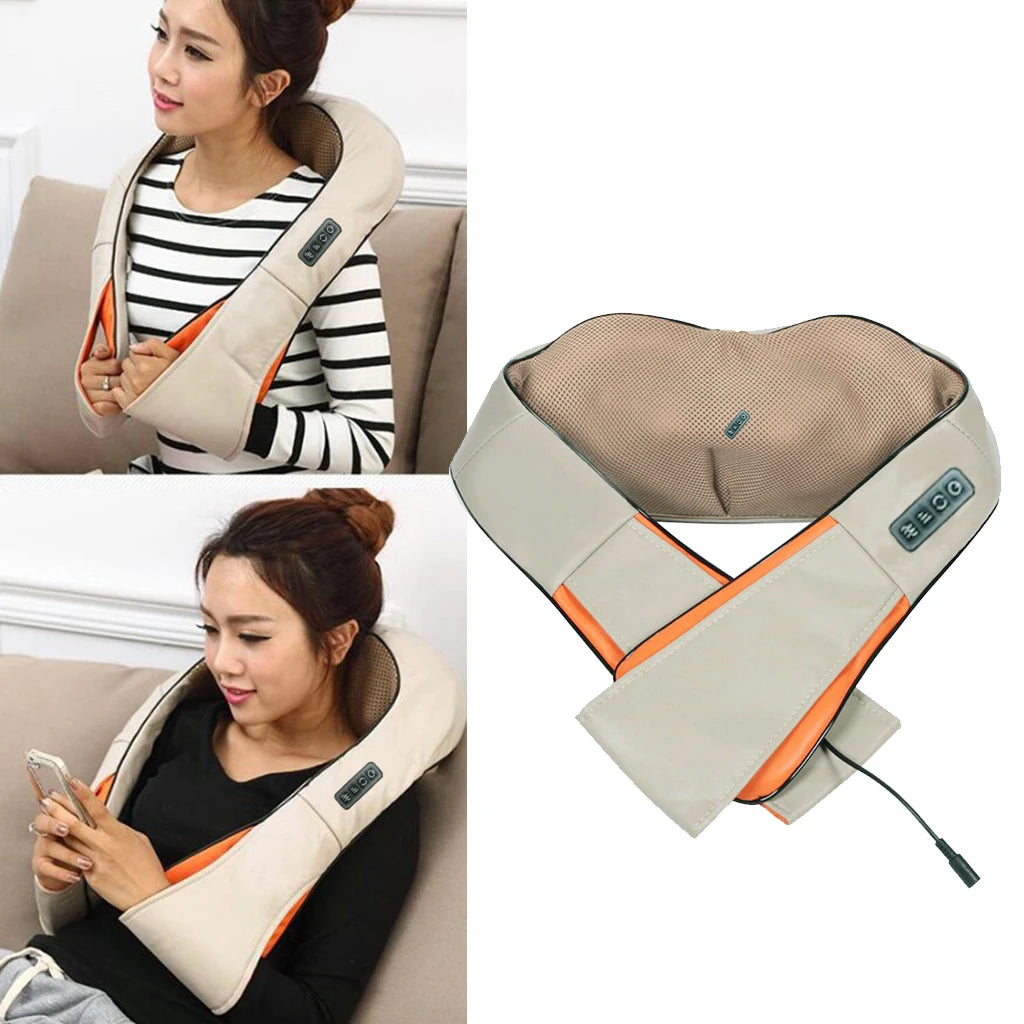 Neck and Back Massager with Heat – Ergonomic and Portable Design