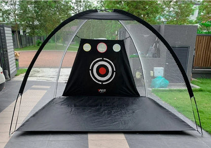 PGM Golf Practice Net with Cutting Rod Hitting Cage Indoor Golf Equipment LXW013