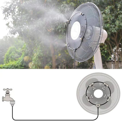 Kit de Brisa para Ventilador Exterior de 16 Pulgadas – Sistema de Rociado para Patio