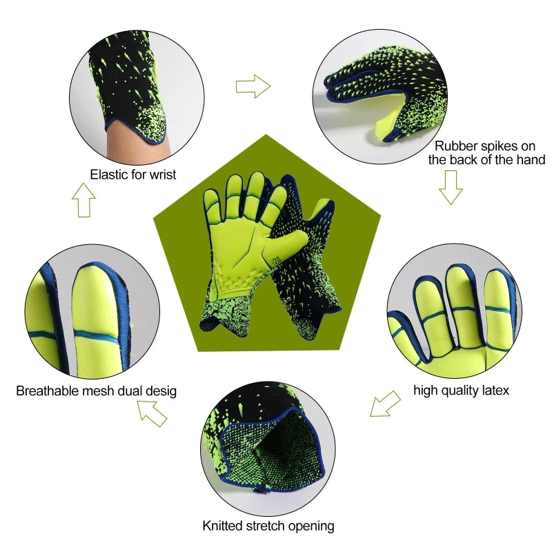 Non-Slip Goalkeeper Gloves - Firm Grip