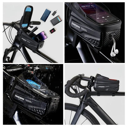 Waterproof Bicycle Bike Bag with Smartphone Holder