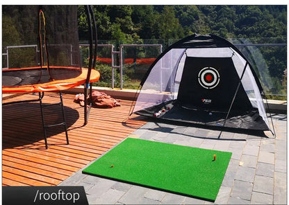 PGM Golf Practice Net with Cutting Rod Hitting Cage Indoor Golf Equipment LXW013
