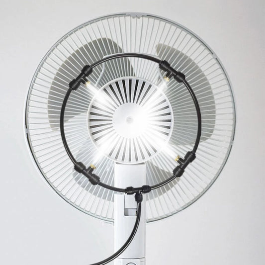 Kit de Brisa para Ventilador Exterior de 16 Pulgadas – Sistema de Rociado para Patio