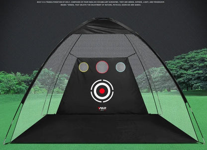 PGM Golf Practice Net with Cutting Rod Hitting Cage Indoor Golf Equipment LXW013