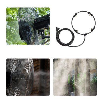 Kit de Brisa para Ventilador Exterior de 16 Pulgadas – Sistema de Rociado para Patio