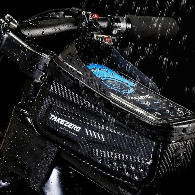 Waterproof Bicycle Bike Bag with Smartphone Holder